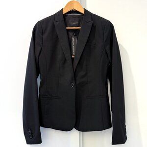 Banana Republic Classic Fit Blazer 2 Tall Washable Italian Wool Suit Jacket 2T